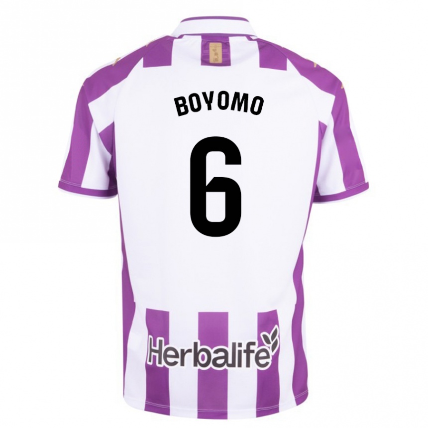 Niño Fútbol Camiseta Enzo Boyomo #6 Morado 1ª Equipación 2023/24 México