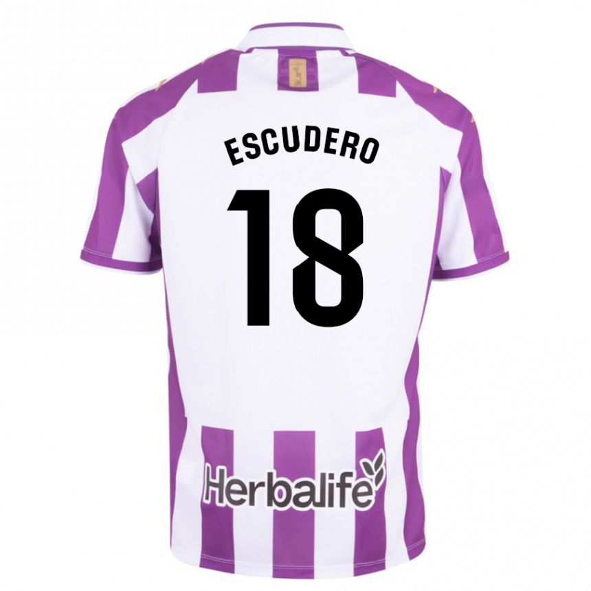 Niño Fútbol Camiseta Sergio Escudero #18 Morado 1ª Equipación 2023/24 México