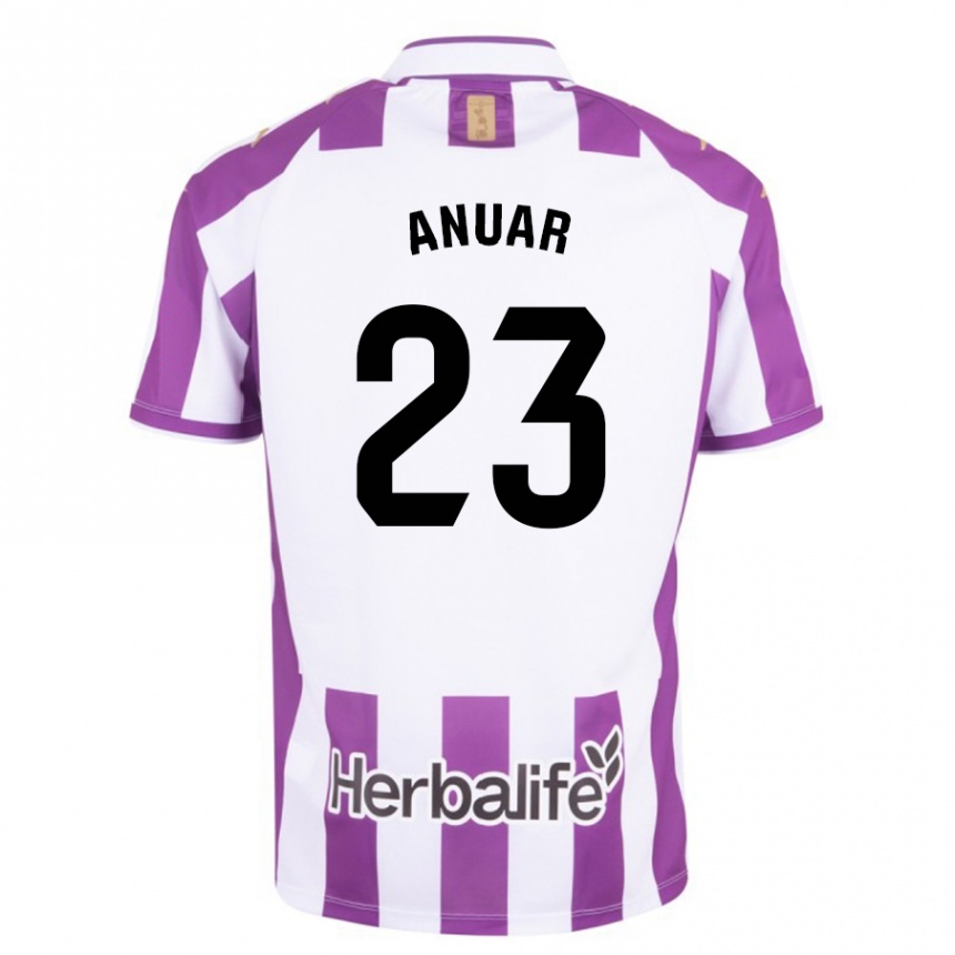 Niño Fútbol Camiseta Anuar #23 Morado 1ª Equipación 2023/24 México