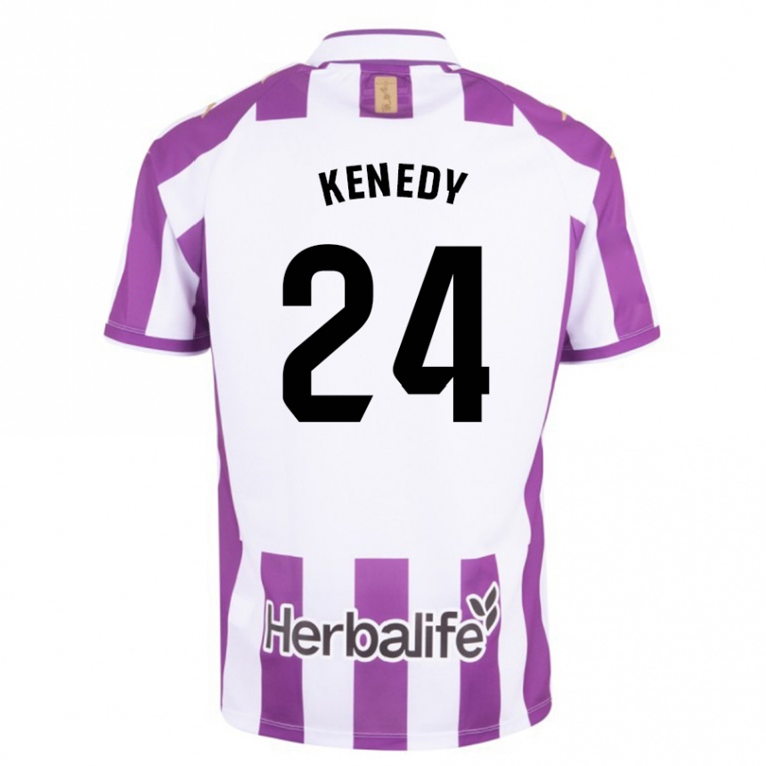 Niño Fútbol Camiseta Kenedy #24 Morado 1ª Equipación 2023/24 México