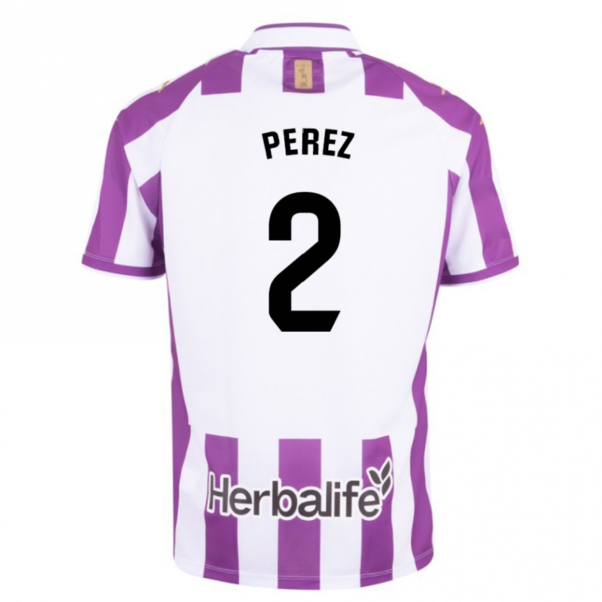 Niño Fútbol Camiseta Iker Pérez #2 Morado 1ª Equipación 2023/24 México