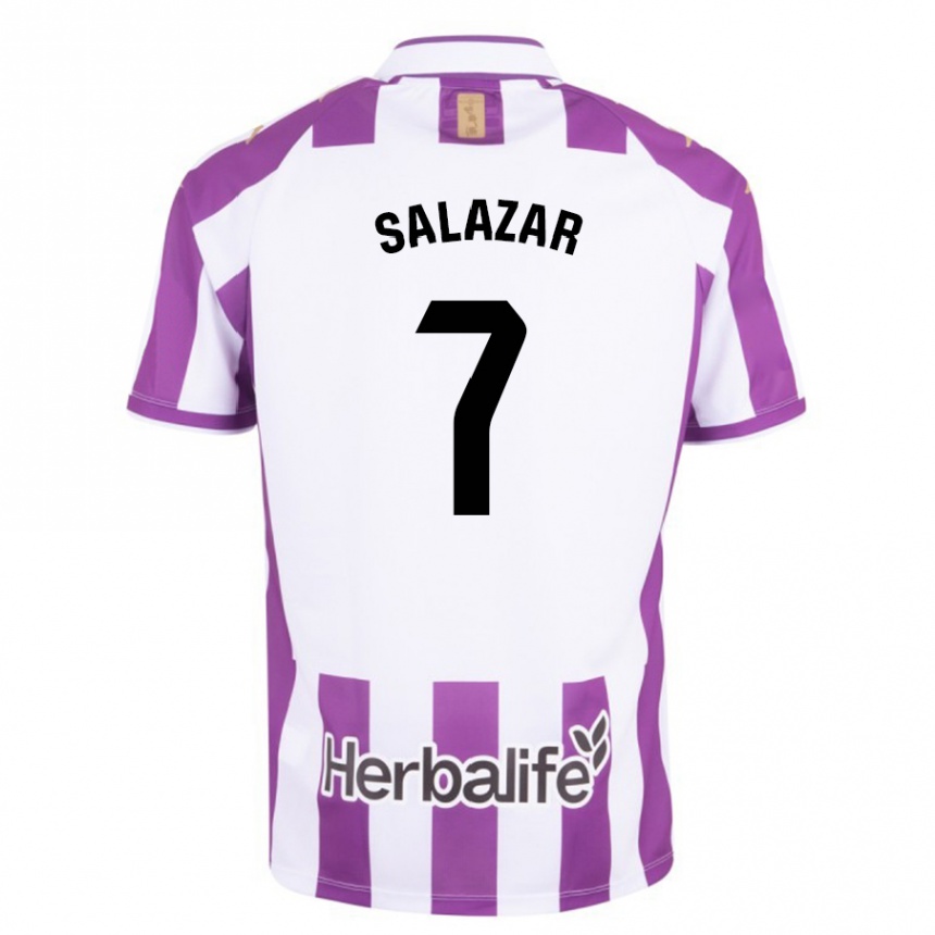 Niño Fútbol Camiseta Israel Salazar #7 Morado 1ª Equipación 2023/24 México