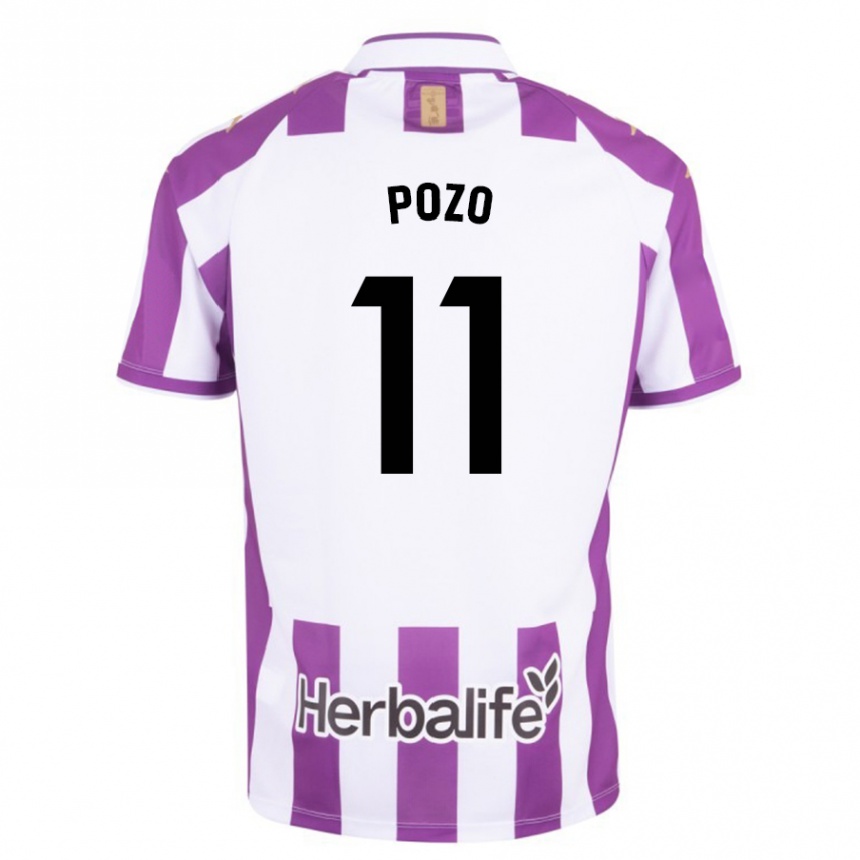 Niño Fútbol Camiseta Manuel Pozo #11 Morado 1ª Equipación 2023/24 México