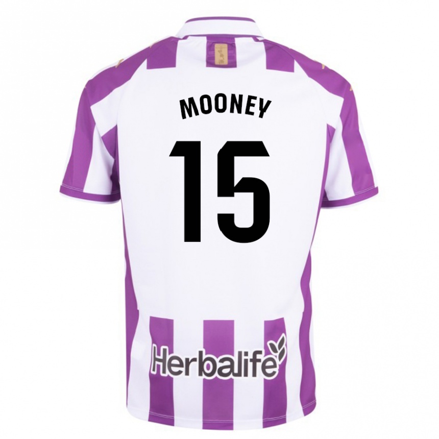 Niño Fútbol Camiseta Fionn Mooney #15 Morado 1ª Equipación 2023/24 México