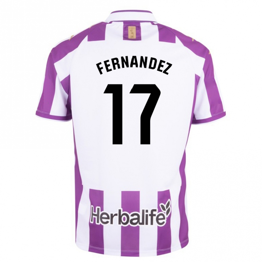 Niño Fútbol Camiseta Dani Fernández #17 Morado 1ª Equipación 2023/24 México