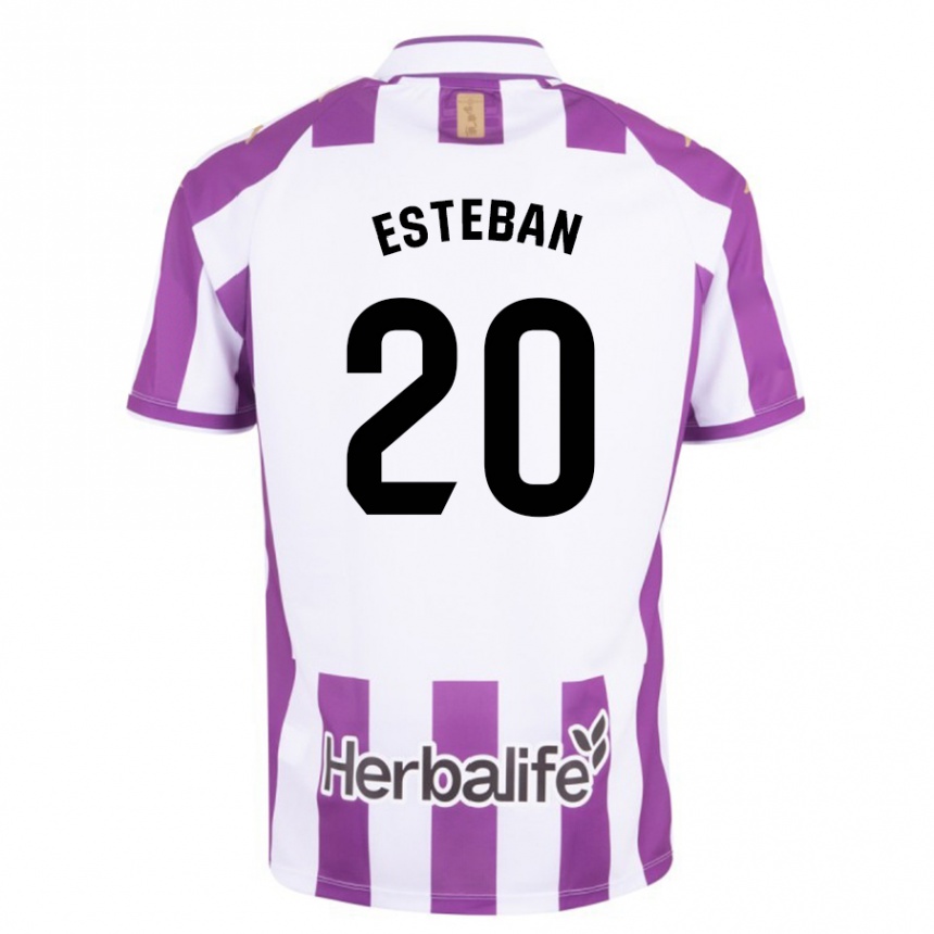 Niño Fútbol Camiseta Sergio Esteban #20 Morado 1ª Equipación 2023/24 México
