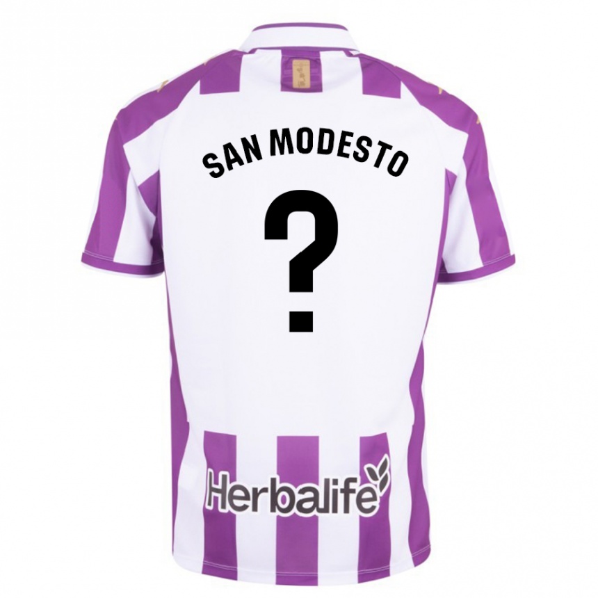 Niño Fútbol Camiseta Hugo San Modesto #0 Morado 1ª Equipación 2023/24 México