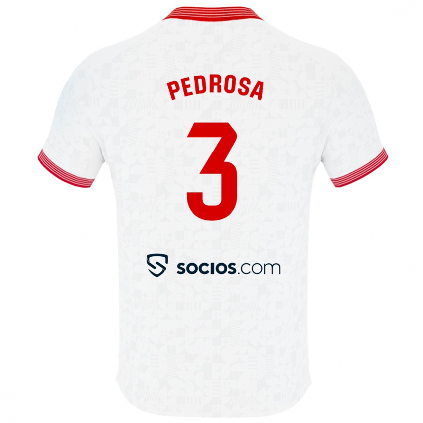 Niño Fútbol Camiseta Adrià Pedrosa #3 Blanco 1ª Equipación 2023/24 México