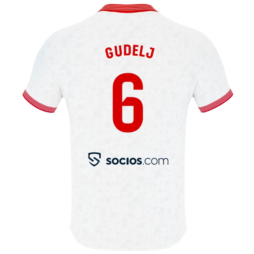 Niño Fútbol Camiseta Nemanja Gudelj #6 Blanco 1ª Equipación 2023/24 México