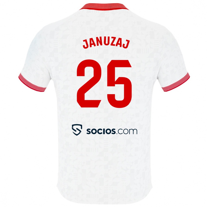 Niño Fútbol Camiseta Adnan Januzaj #25 Blanco 1ª Equipación 2023/24 México