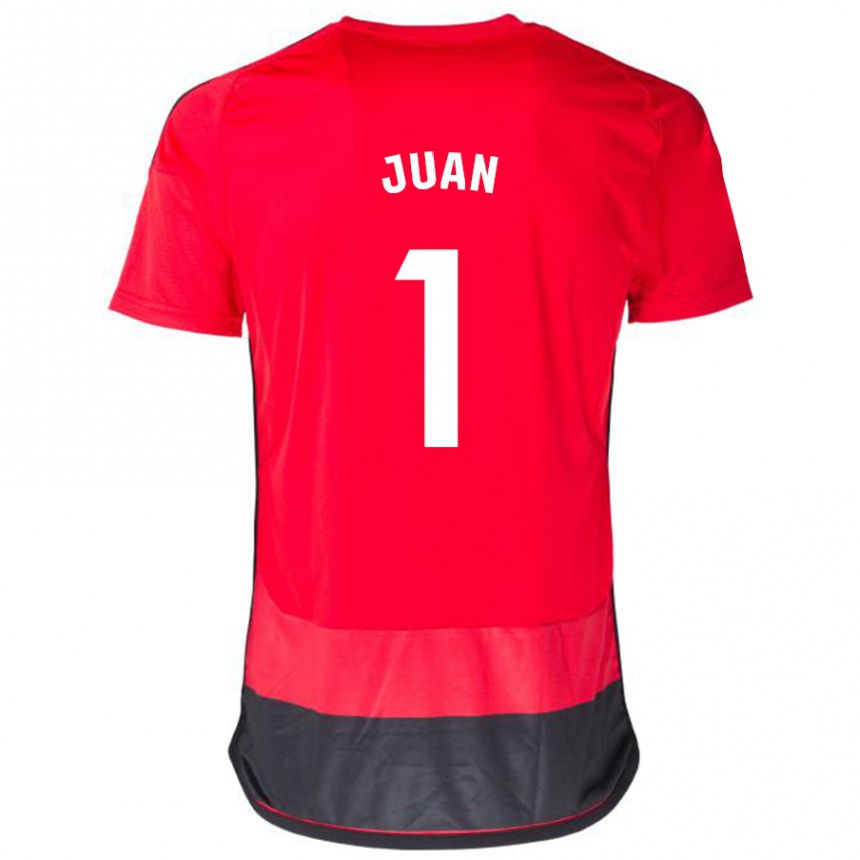 Niño Fútbol Camiseta Ramón Juan #1 Negro Rojo 1ª Equipación 2023/24 México