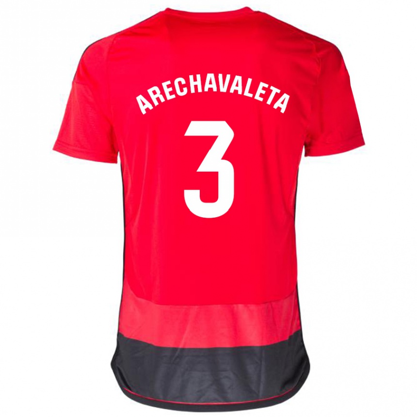 Niño Fútbol Camiseta Jorge Arechavaleta #3 Negro Rojo 1ª Equipación 2023/24 México