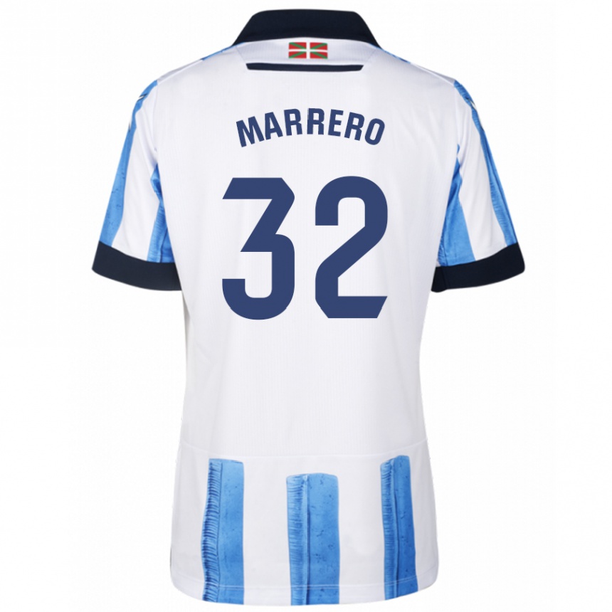 Niño Fútbol Camiseta Unai Marrero #32 Azul Blanco 1ª Equipación 2023/24 México