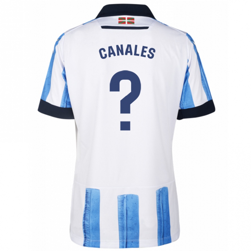 Niño Fútbol Camiseta Cristian Canales #0 Azul Blanco 1ª Equipación 2023/24 México