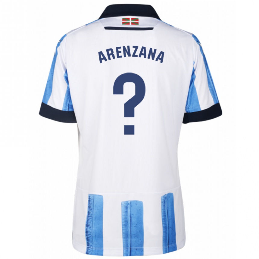 Niño Fútbol Camiseta Pablo Arenzana #0 Azul Blanco 1ª Equipación 2023/24 México