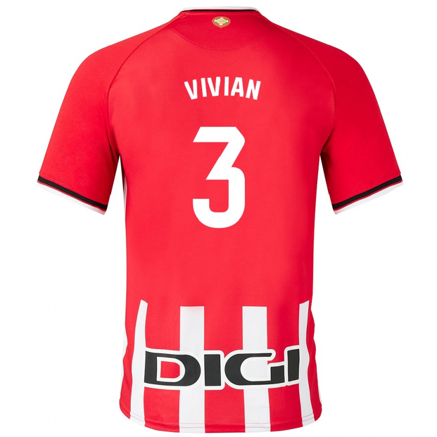 Niño Fútbol Camiseta Dani Vivian #3 Rojo 1ª Equipación 2023/24 México