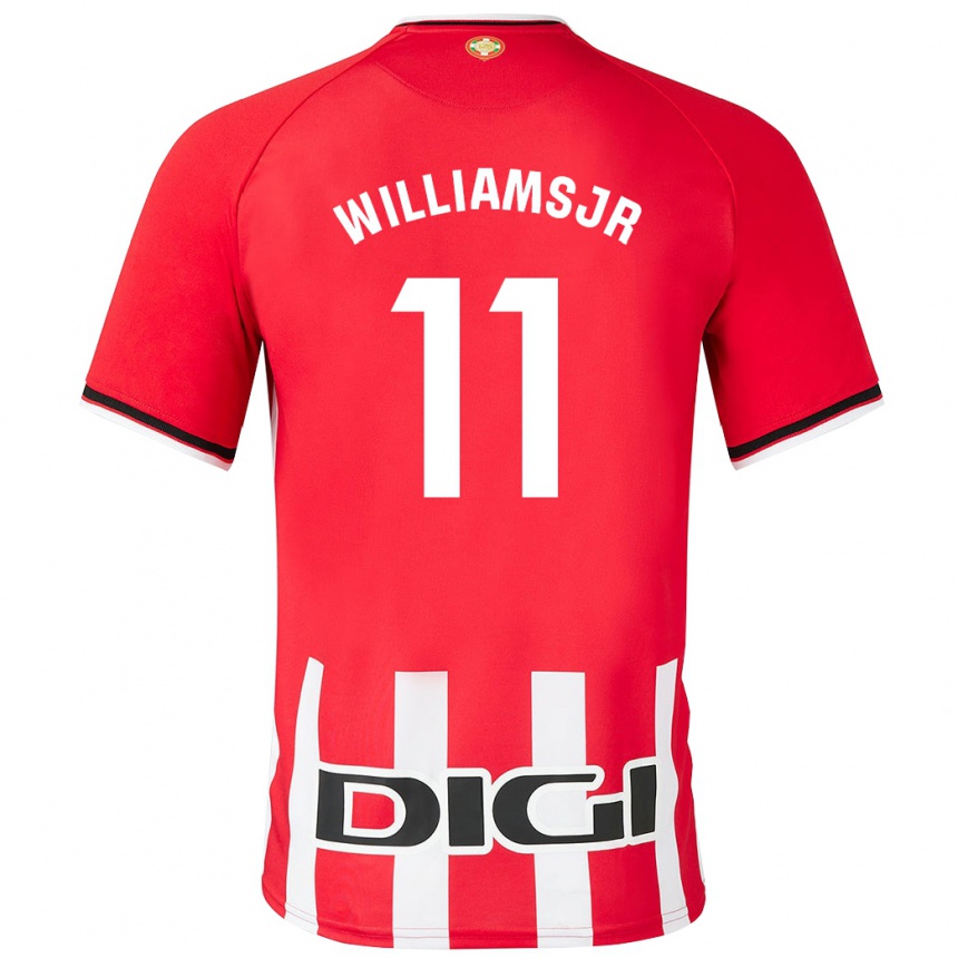 Niño Fútbol Camiseta Nico Williams #11 Rojo 1ª Equipación 2023/24 México