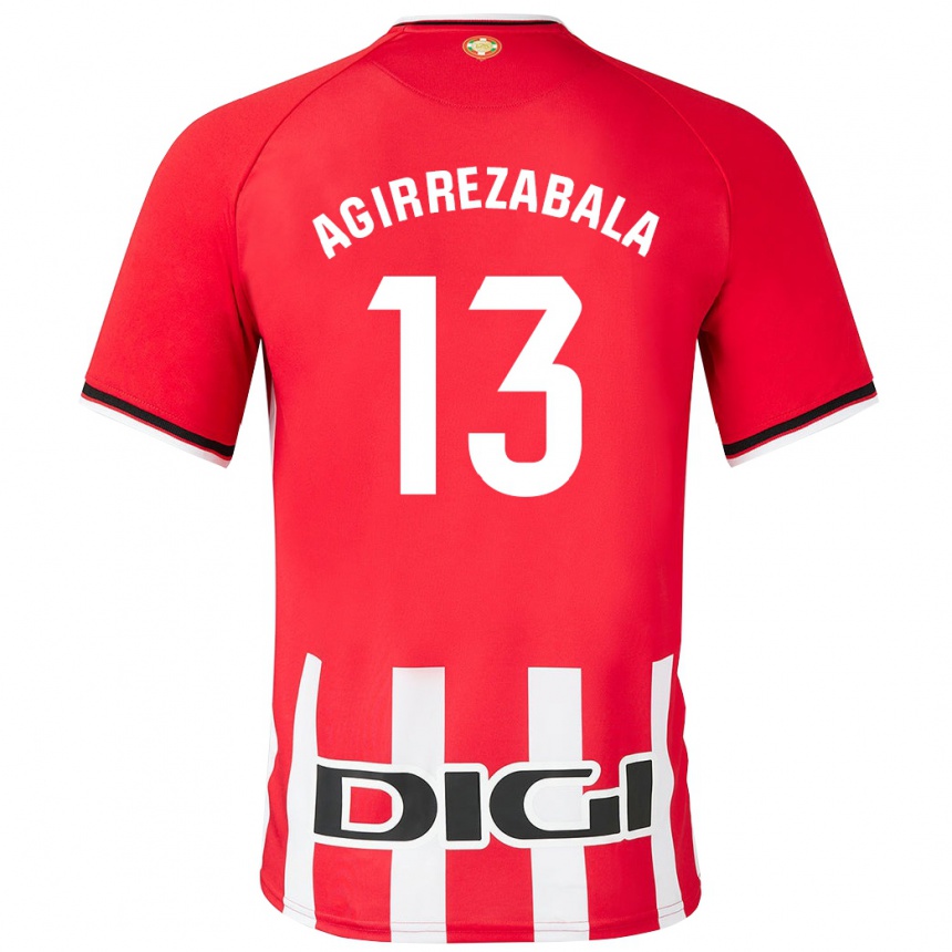 Niño Fútbol Camiseta Julen Agirrezabala #13 Rojo 1ª Equipación 2023/24 México