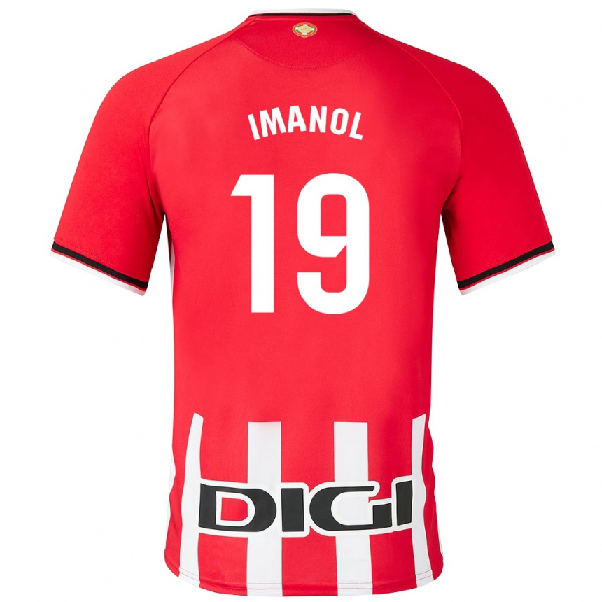 Niño Fútbol Camiseta Imanol García De Albéniz #19 Rojo 1ª Equipación 2023/24 México