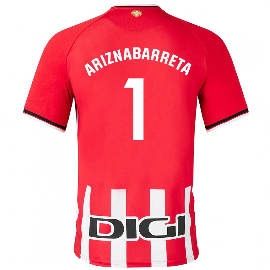 Niño Fútbol Camiseta Oier Ariznabarreta #1 Rojo 1ª Equipación 2023/24 México