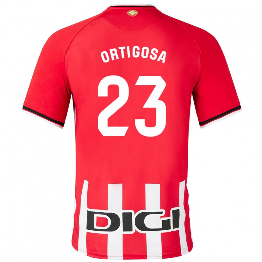 Niño Fútbol Camiseta Aritz Ortigosa #23 Rojo 1ª Equipación 2023/24 México