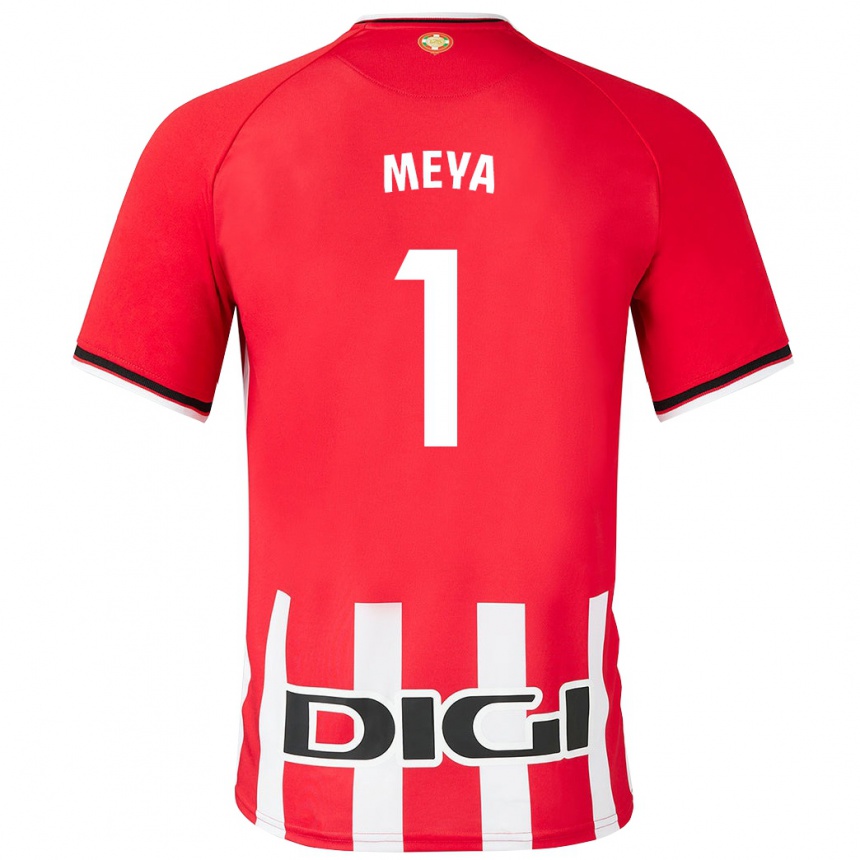 Niño Fútbol Camiseta Aina Meya Bellot #1 Rojo 1ª Equipación 2023/24 México