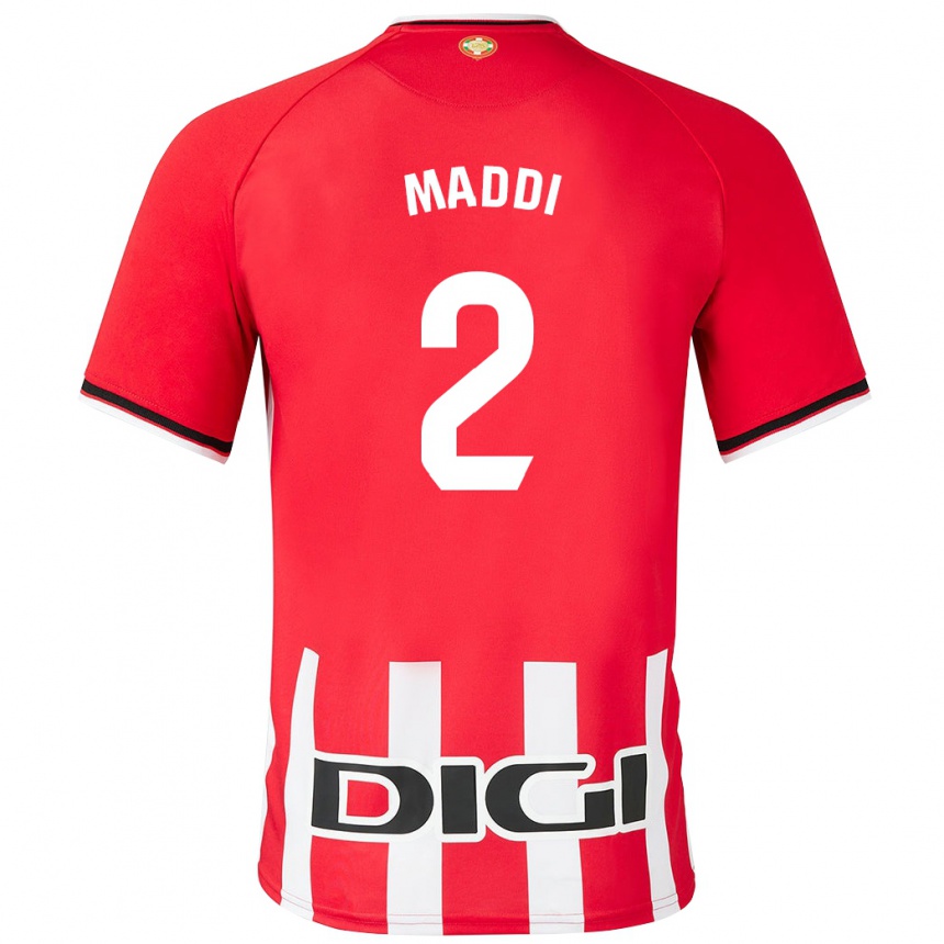 Niño Fútbol Camiseta Maddi Torre Larrañaga #2 Rojo 1ª Equipación 2023/24 México