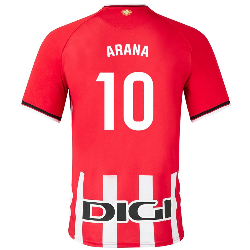 Niño Fútbol Camiseta Paula Arana Montes #10 Rojo 1ª Equipación 2023/24 México