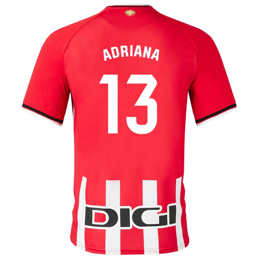 Niño Fútbol Camiseta Adriana Nanclares Romero #13 Rojo 1ª Equipación 2023/24 México