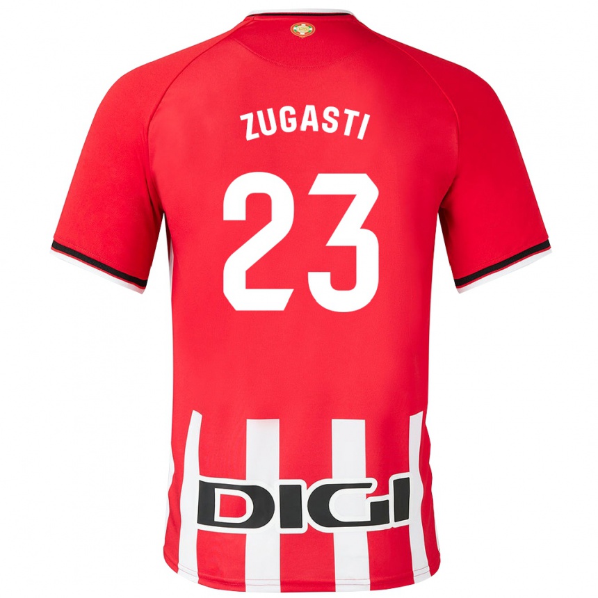 Niño Fútbol Camiseta Patricia Zugasti Oses #23 Rojo 1ª Equipación 2023/24 México