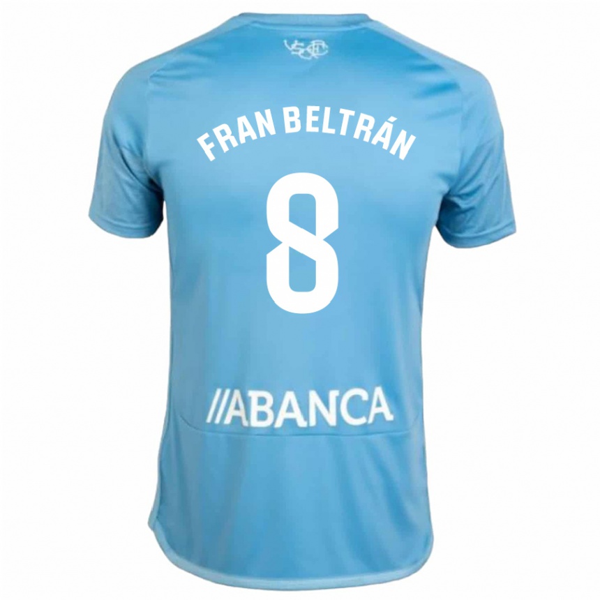 Niño Fútbol Camiseta Fran Beltrán #8 Azul 1ª Equipación 2023/24 México