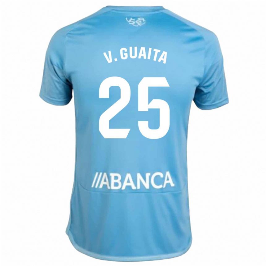 Niño Fútbol Camiseta Vicente Guaita #25 Azul 1ª Equipación 2023/24 México