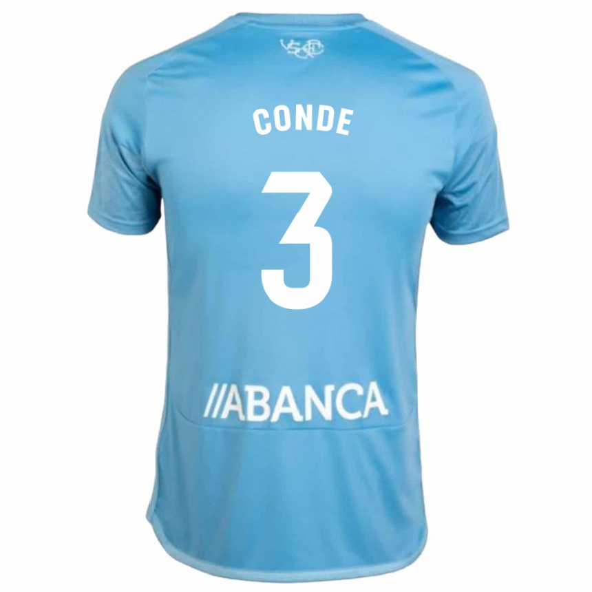 Niño Fútbol Camiseta Martín Conde #3 Azul 1ª Equipación 2023/24 México