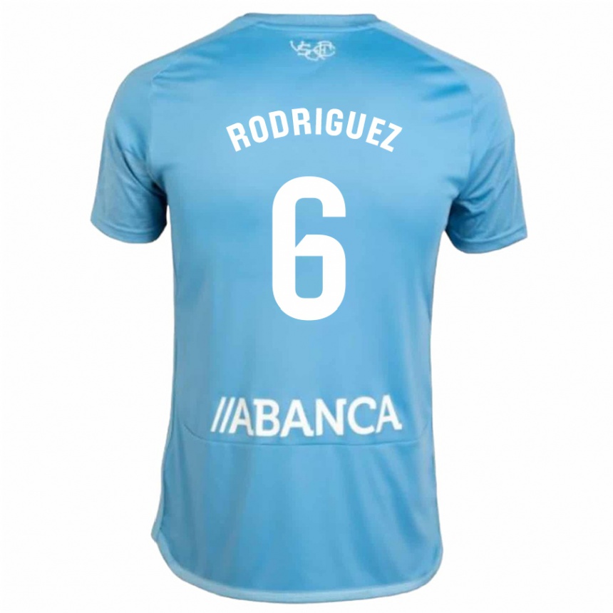 Niño Fútbol Camiseta Damián Rodríguez #6 Azul 1ª Equipación 2023/24 México