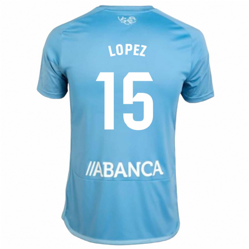 Niño Fútbol Camiseta Fer López #15 Azul 1ª Equipación 2023/24 México