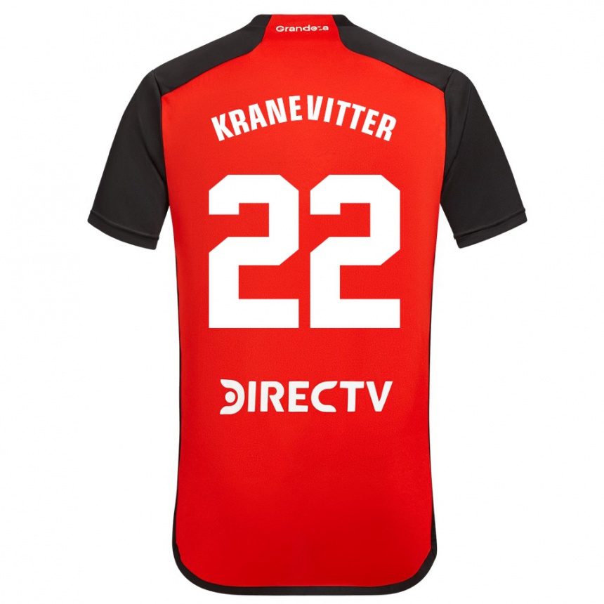 Niño Fútbol Camiseta Matías Kranevitter #22 Rojo 2ª Equipación 2023/24 México