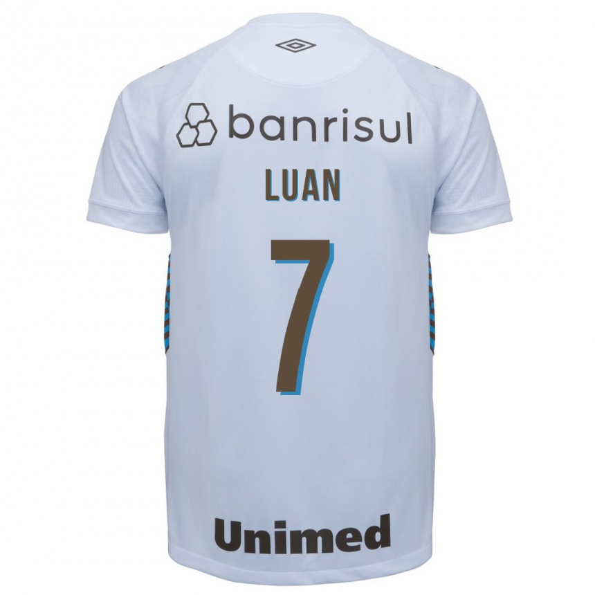 Niño Fútbol Camiseta Luan #7 Blanco 2ª Equipación 2023/24 México