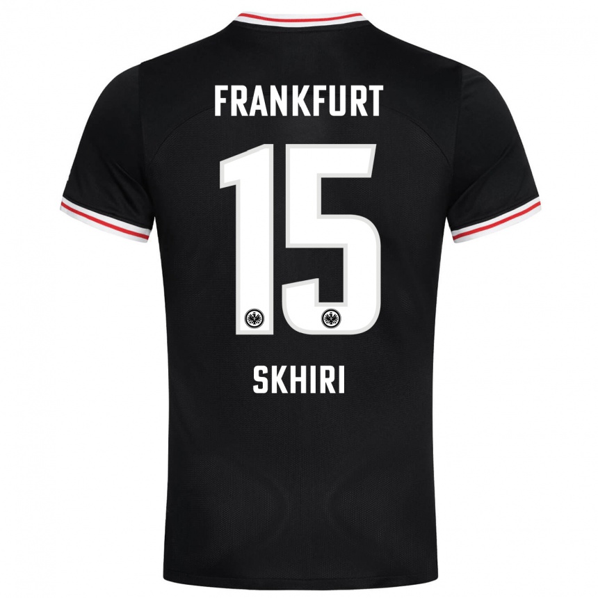 Niño Fútbol Camiseta Ellyes Skhiri #15 Negro 2ª Equipación 2023/24 México