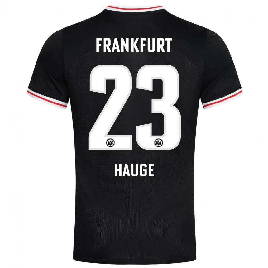 Niño Fútbol Camiseta Jens Petter Hauge #23 Negro 2ª Equipación 2023/24 México