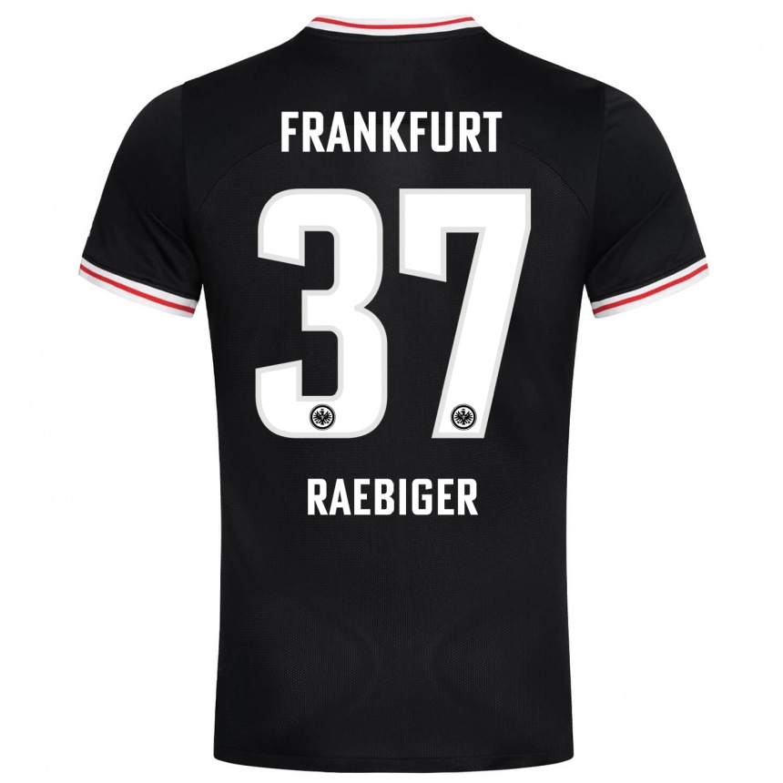 Niño Fútbol Camiseta Sidney Raebiger #37 Negro 2ª Equipación 2023/24 México