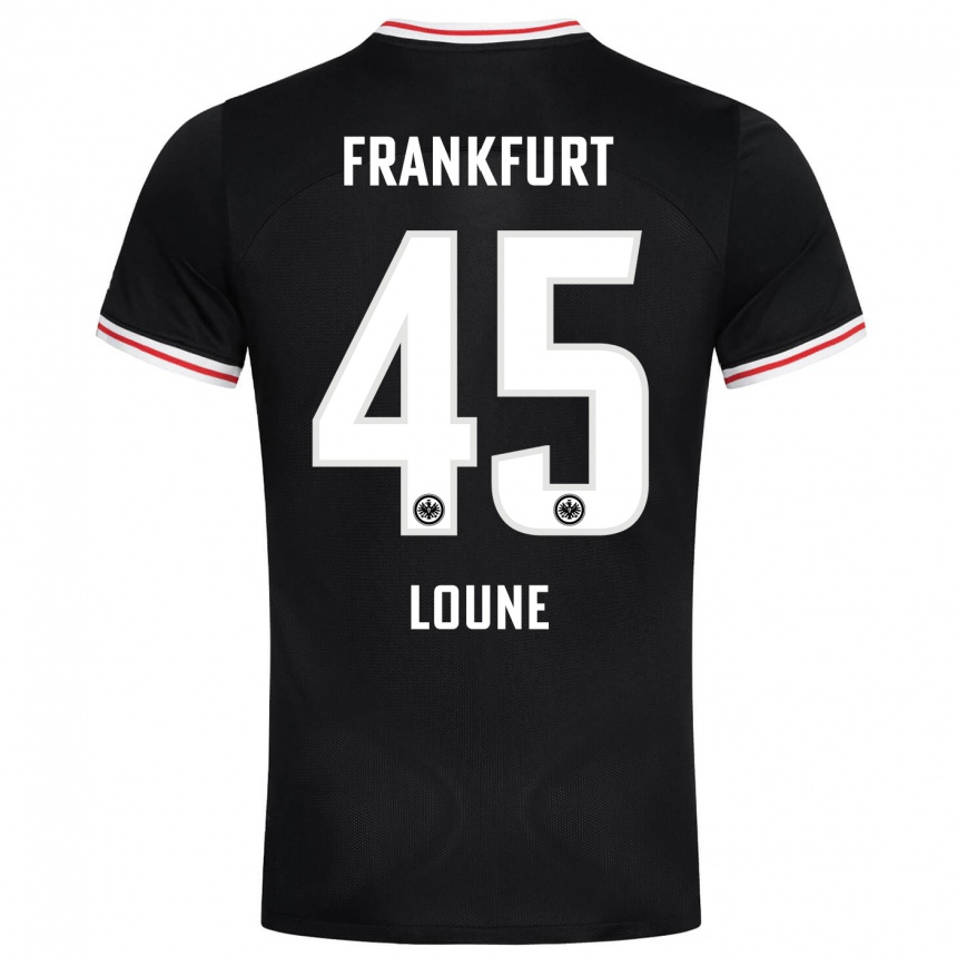 Niño Fútbol Camiseta Mehdi Loune #45 Negro 2ª Equipación 2023/24 México