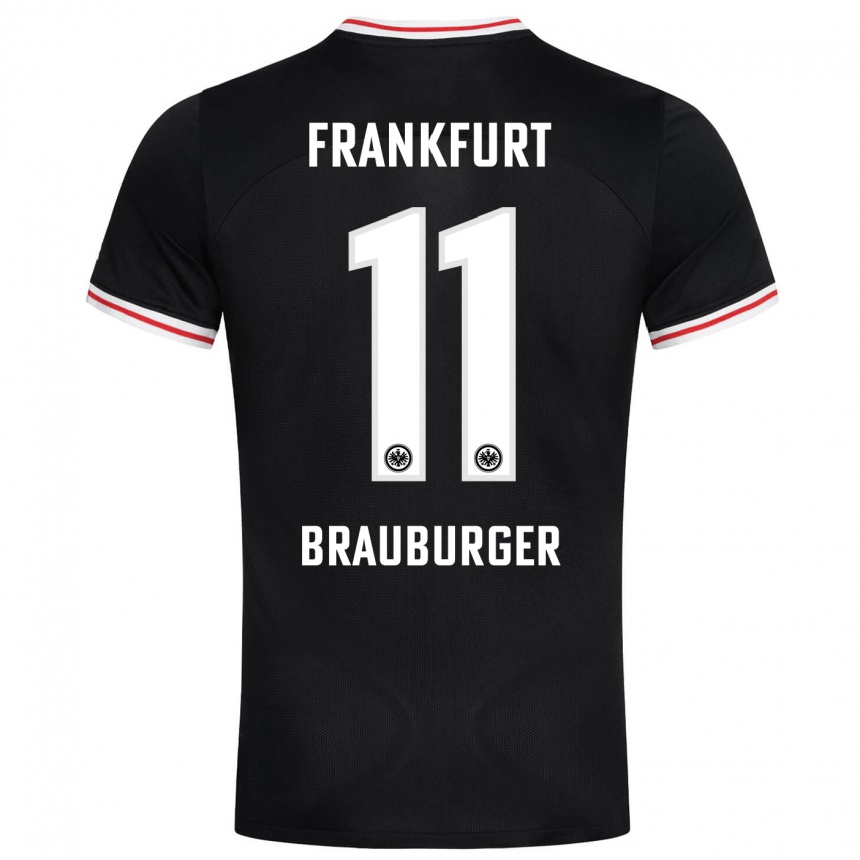 Niño Fútbol Camiseta Maximilian Brauburger #11 Negro 2ª Equipación 2023/24 México