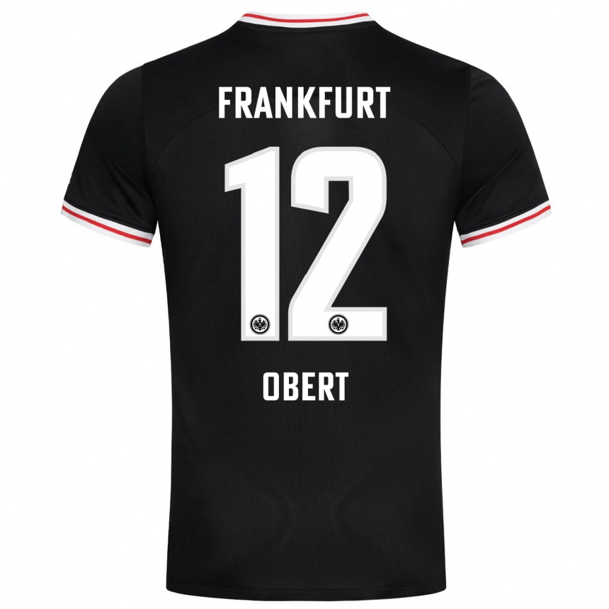 Niño Fútbol Camiseta Yuriy Obert #12 Negro 2ª Equipación 2023/24 México