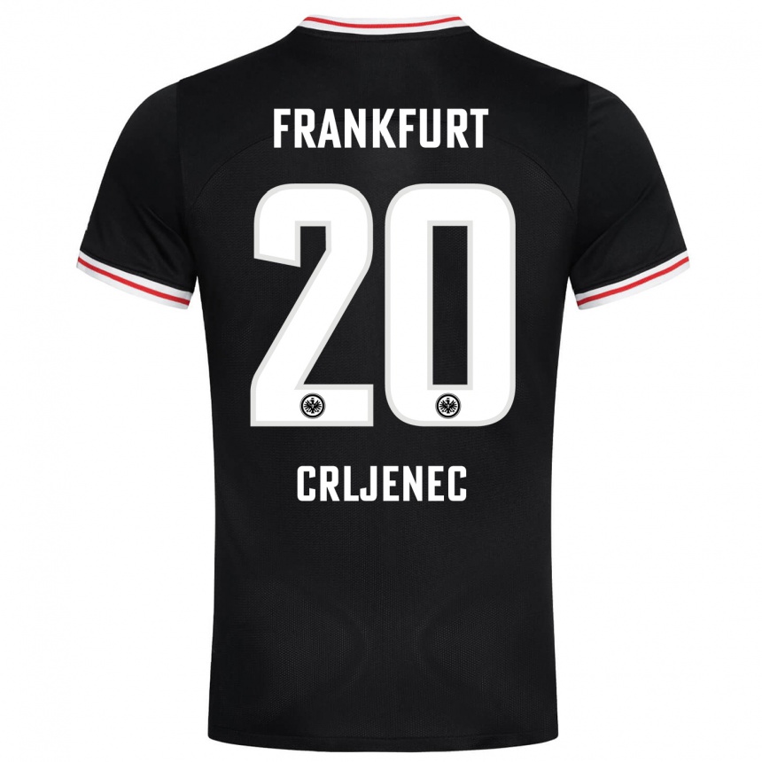 Niño Fútbol Camiseta Dominik Crljenec #20 Negro 2ª Equipación 2023/24 México