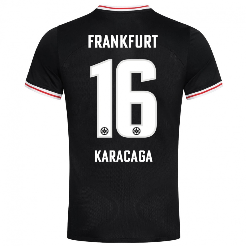 Niño Fútbol Camiseta Tom Karacaga #16 Negro 2ª Equipación 2023/24 México