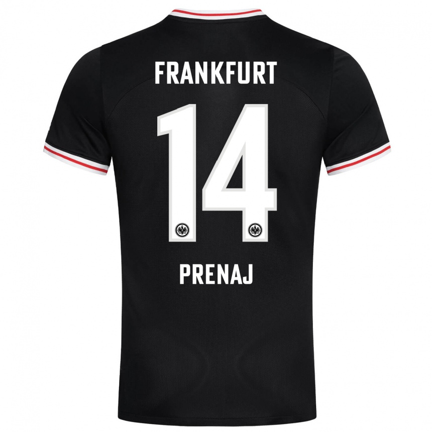 Niño Fútbol Camiseta Christian Prenaj #14 Negro 2ª Equipación 2023/24 México