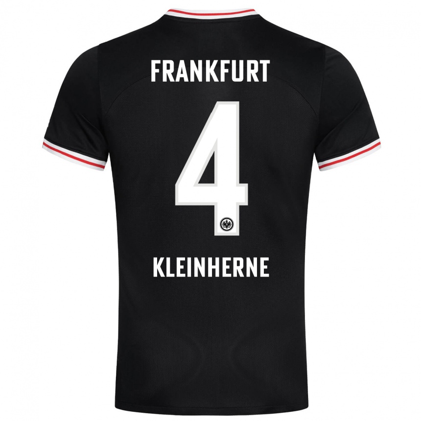 Niño Fútbol Camiseta Sophia Kleinherne #4 Negro 2ª Equipación 2023/24 México