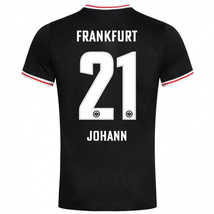 Niño Fútbol Camiseta Hannah Johann #21 Negro 2ª Equipación 2023/24 México