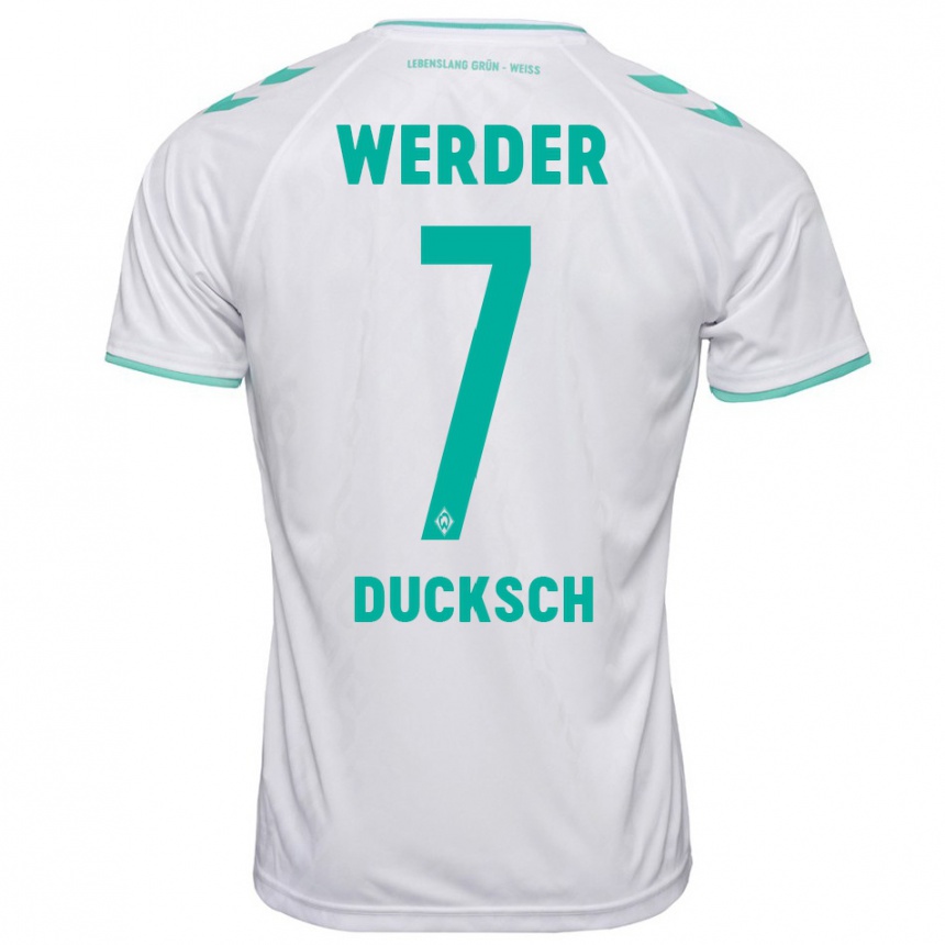 Niño Fútbol Camiseta Marvin Ducksch #7 Blanco 2ª Equipación 2023/24 México