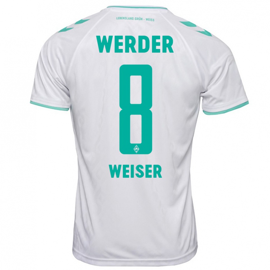 Niño Fútbol Camiseta Mitchell Weiser #8 Blanco 2ª Equipación 2023/24 México